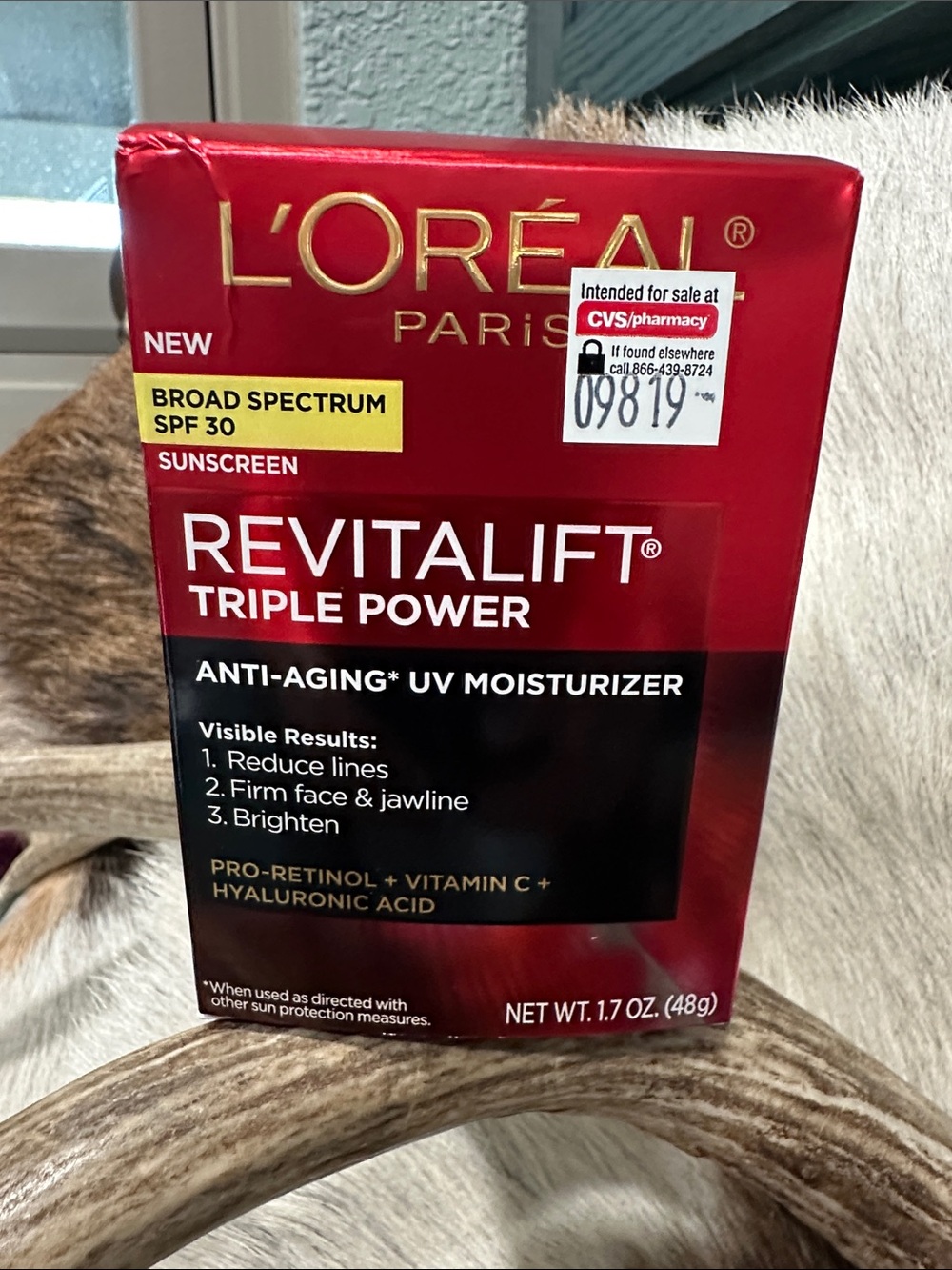 L’Oréal Revitalift Triple Power Anti-Aging UV Moisturizer 1.7 oz